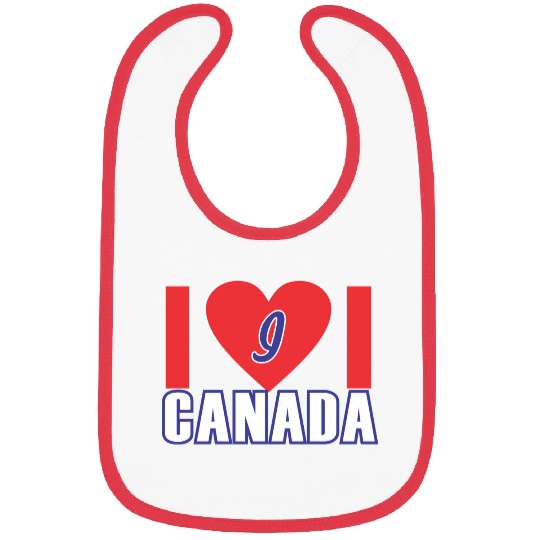 i love canada Bibs