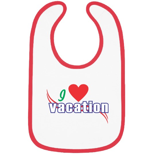 i love vacation Bibs