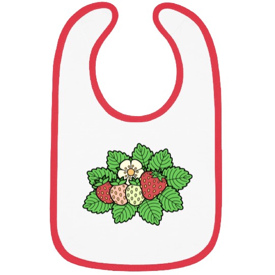 Strawberry Icon Bibs