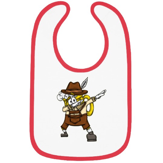 Dabbing Beer Mug Bavarian Leather Trousers Beer Bibs