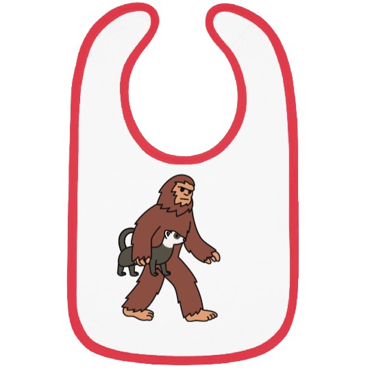 Bigfoot Sasquatch Walking Ferret Bibs