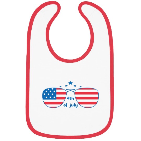 Happy Fourth Of July Bibs