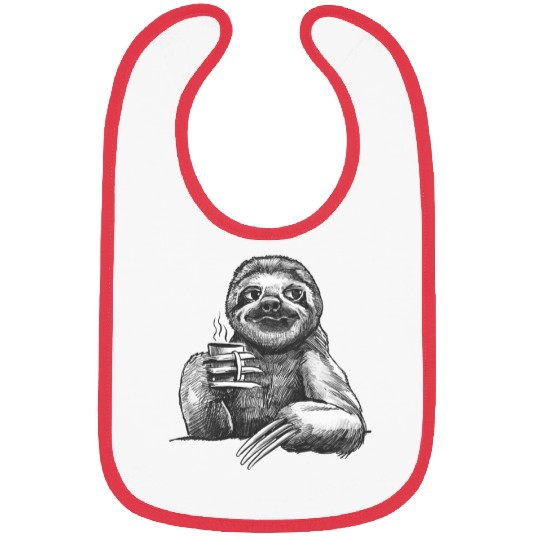Funny Sloth Bibs