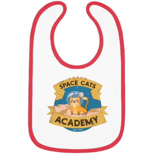 Space Cats Academy Bibs