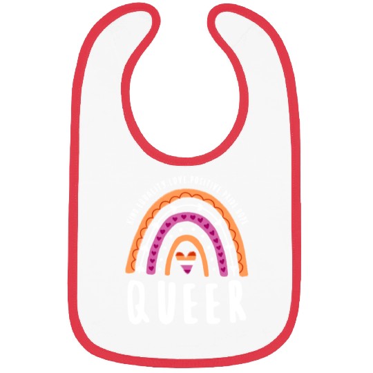 Queer Lesbian Pride Rainbow Bibs