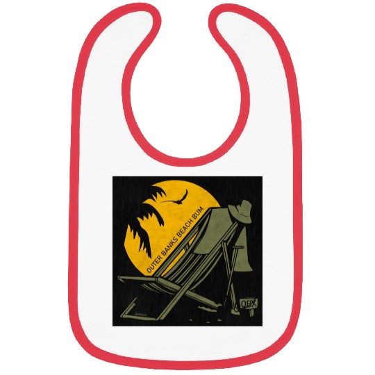 OBX Beach B OBX Army Green Black Vintage Bibs