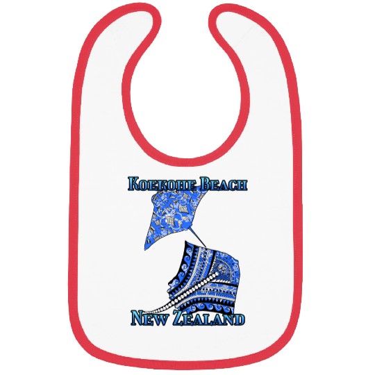 Koekohe Beach Vacation Tribal Stingrays Bibs