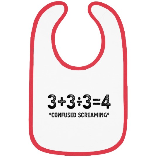 Funny Math Formula, Confused Screaming, Nerd Funny Bibs