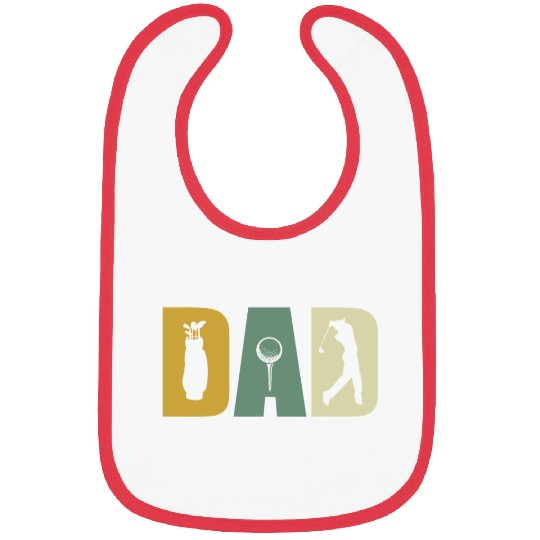 Golfing Dad Lovers Fathers Day Bibs