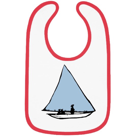 Blue Sailing boat Bibs