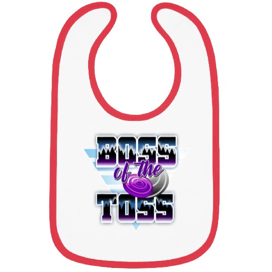 Disc Golf Boss Toss Funny Frisbee Vintage Bibs