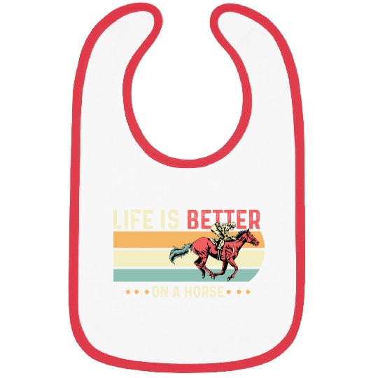 Better on Horse Horse Rider Gift Bibs