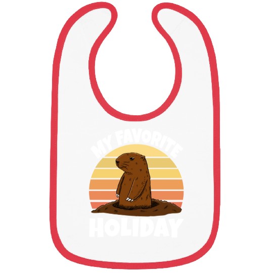 My Favourite Holiday Groundhog Bibs