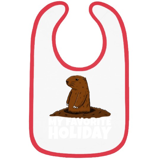 My Favourite Holiday Groundhog Bibs