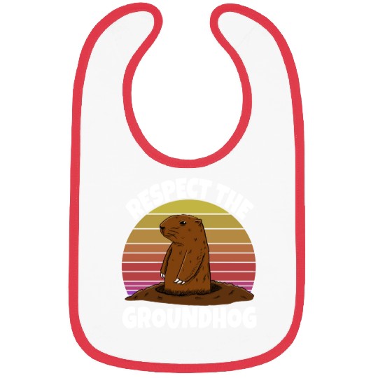 Respect The Groundhog Bibs
