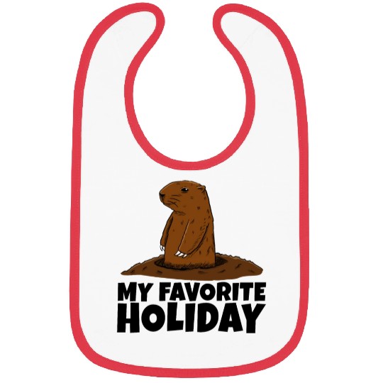 My Favourite Holiday Groundhog Bibs