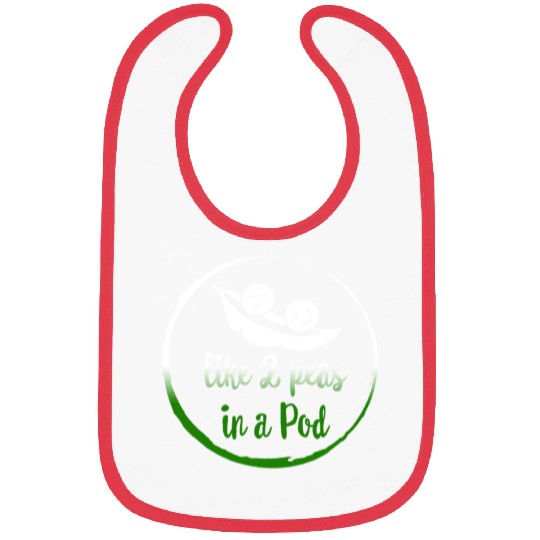 Peas Vegetable Bibs, Like 2 Peas In Pod,