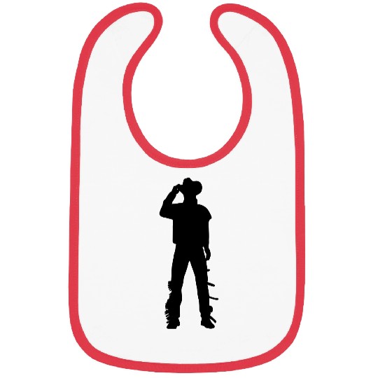 Cowboy, cowboy standing, country western Bibs