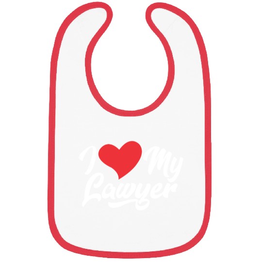 I Love My Lawyer Graduation Attorney Advocate Law Bibs