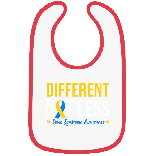 Different Not Less World Down Syndrome Awareness Bibs