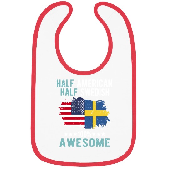 Half American Half swedish Bibs