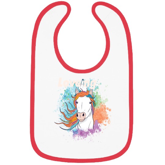 Loving unicorn Bibs