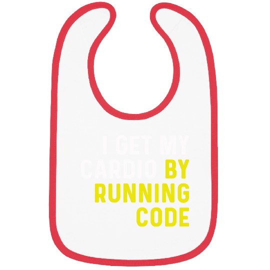 I Get My Cardio By Running Code Bibs