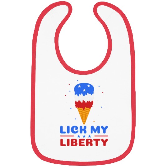 Lick my Liberty 4th of July Ice Cream Bibs
