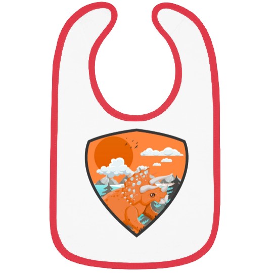 triceratops predators in mountains Bibs