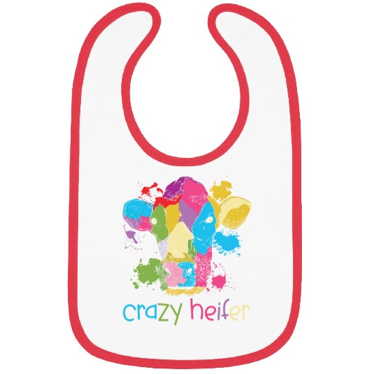 Crazy Heifer Cow Whisperer Cow Farming Farm Bibs