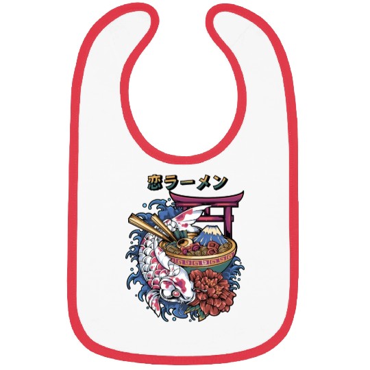 koi fish ramen Bibs