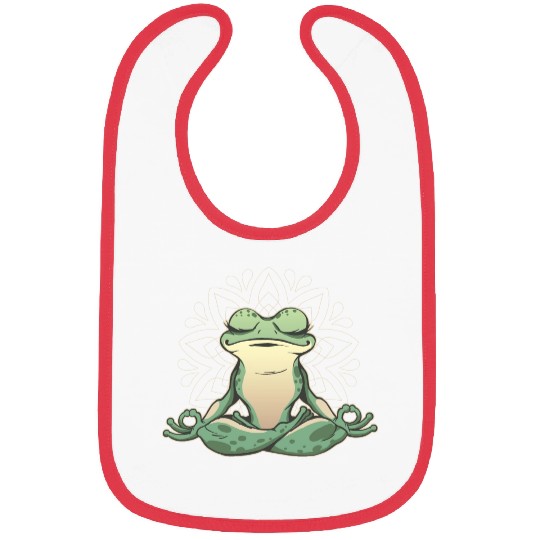 Frog Making Yoga Bibs