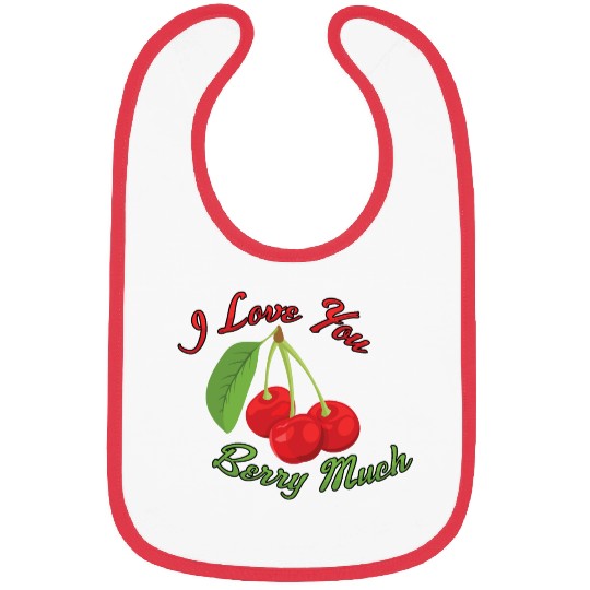 I Love You BERRY Much Bibs
