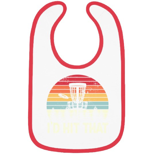 Funny Disc Golf I'd Hit that Sunset Gift Bibs