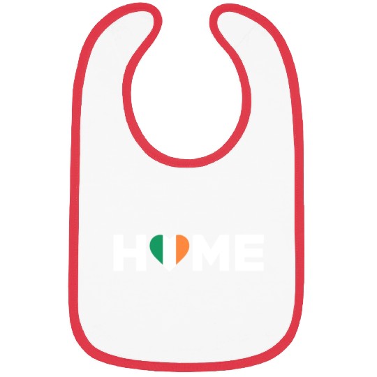 Ireland Home Country Irish Flag Ireland Heart Bibs