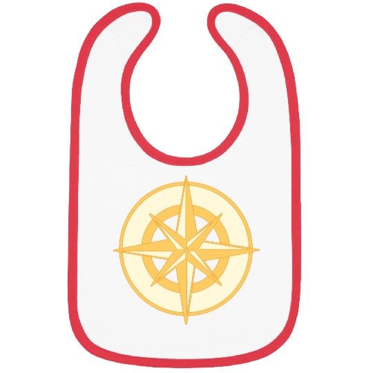 Nautical Compass star / rose, cardinal directions Bibs