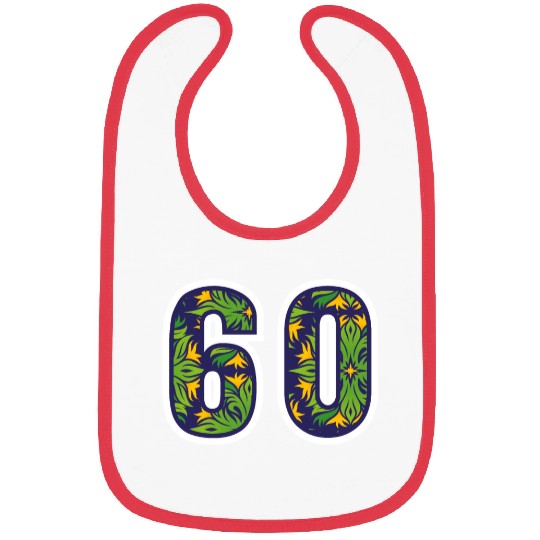 60 Number Green Bibs