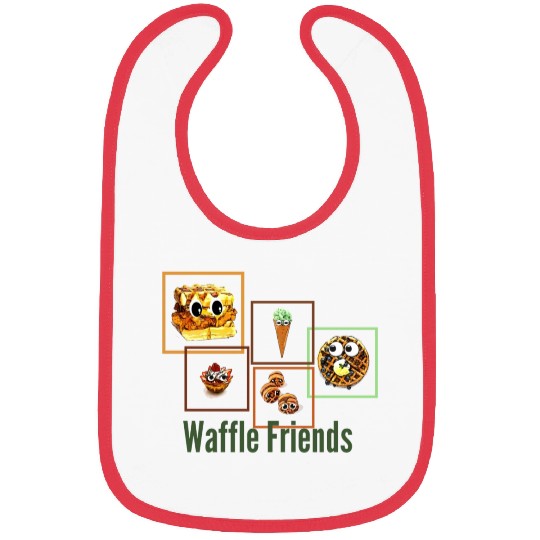 Waffle Friends Bibs