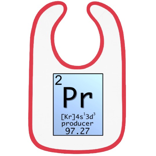 Music Producer Periodic Table Design Bibs