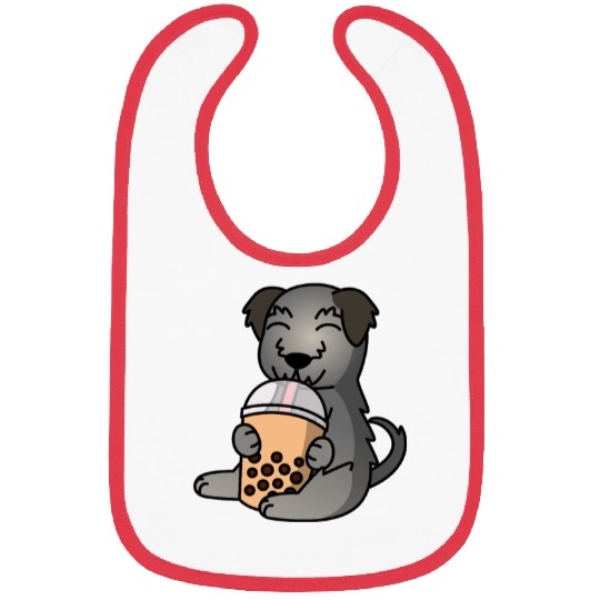 Boba Bubble Tea Irish Wolfhound Bibs