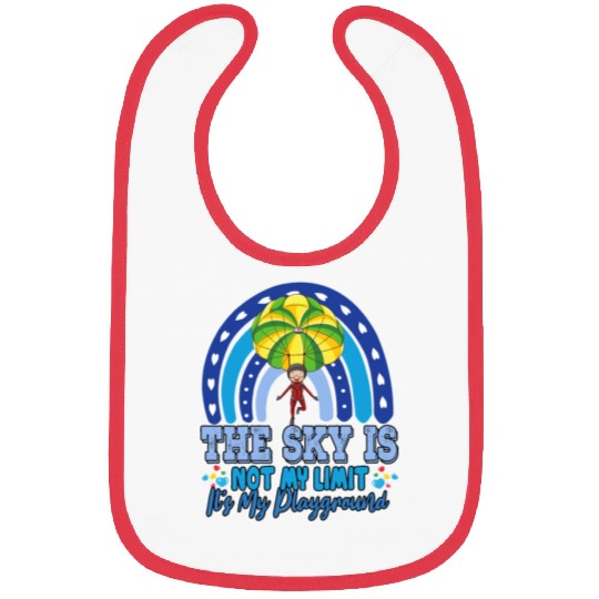 The Sky Is My Playground Skydive Funny Sarcasm Pun Bibs