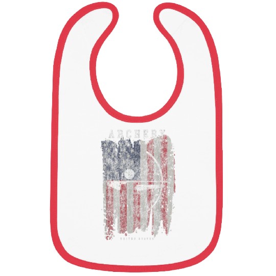 Archery Team USA Vintage American Flag Compound Bibs