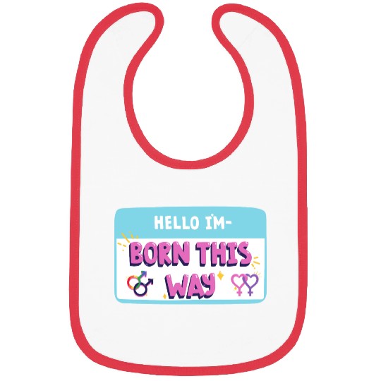 born this way transgender pride Bibs