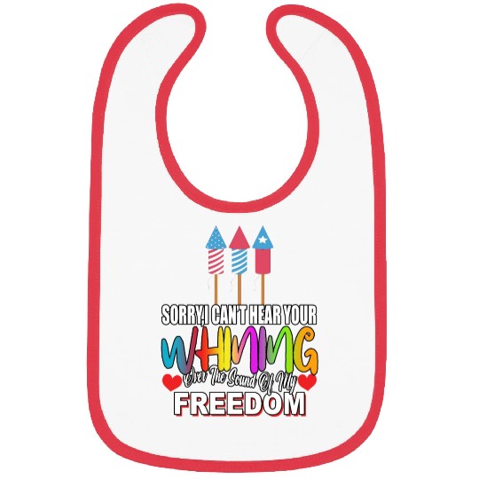 The Sound Of My Freedom Humor Graphic Bibs