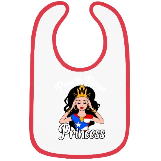 Puerto Rican Princess Bibs