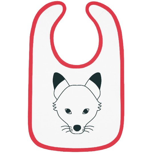 long wolf face Bibs