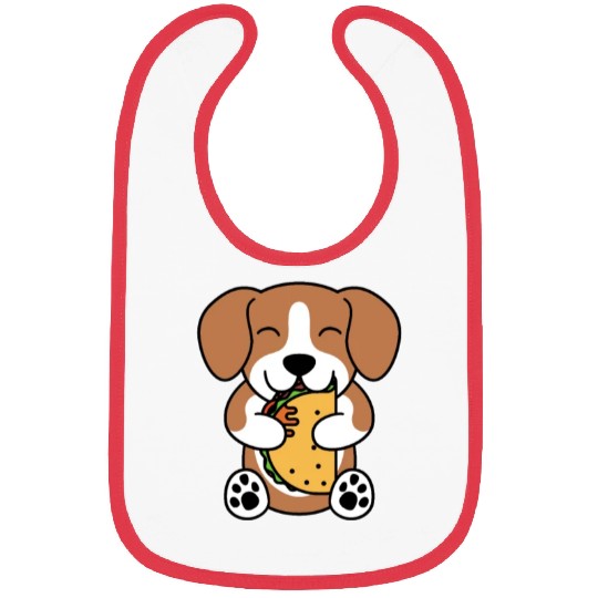 Beagle Taco Lover Bibs