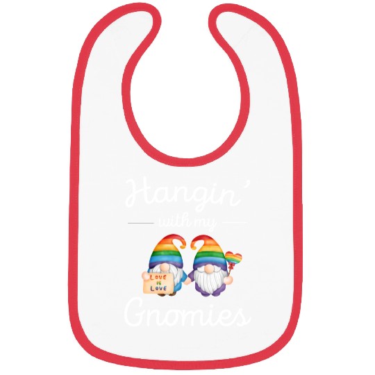 LGBT Gnome Lover Pride Month Bibs