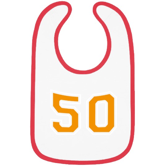 Number 50 Orange Bibs