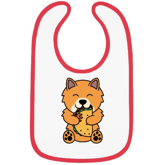 Pomeranian Taco Lover Bibs